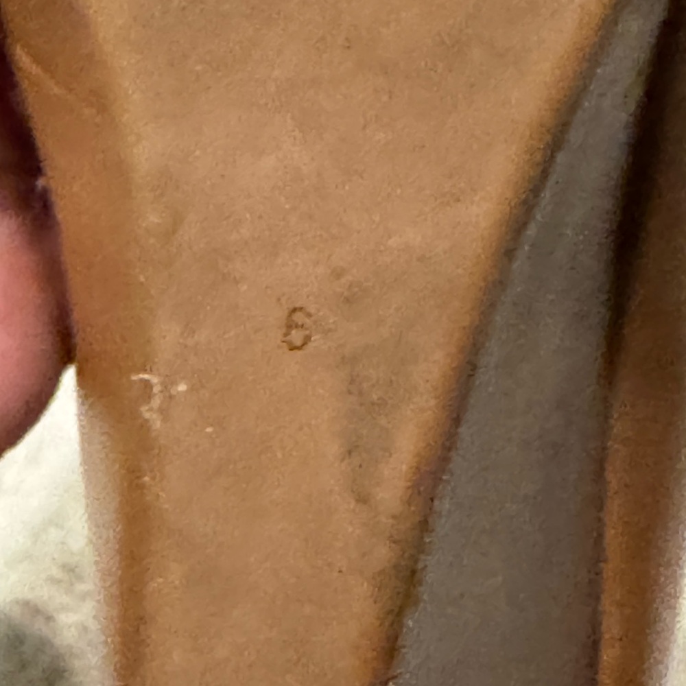 Tory Burch Tan Leather Wedges with Gold Logo Size 6 - Picture 6 of 6
